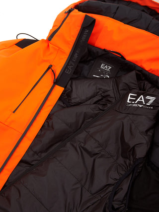 Radiant Orange Technical Winter Jacket