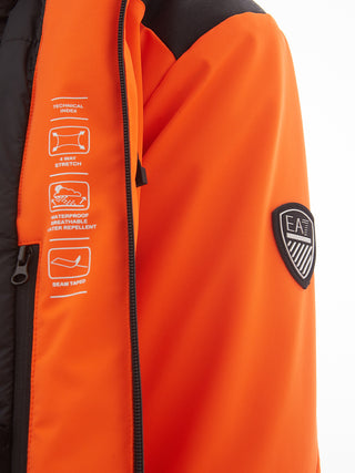 Radiant Orange Technical Winter Jacket