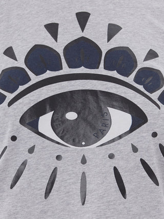 Stylish Grey Eye Print T-shirt
