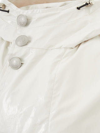 Chic White Couture Raincoat