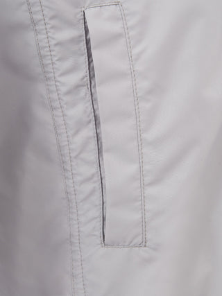 Ice White Slim Fit Technical Jacket