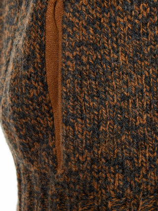 Elegant Italian Wool Mock Zip Sweater