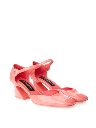 Chic Pink Patent Leather Mary Jane Shoes