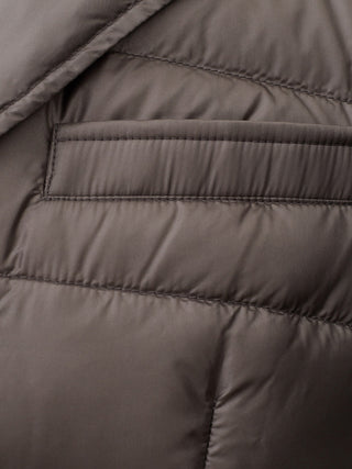 Elegant Dove Grey Quilted Jacket