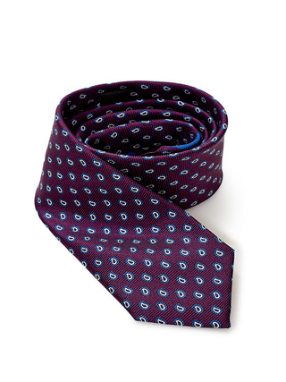 Elegant Purple Silk Necktie - Timeless Elegance