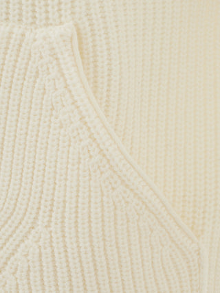 Elegant White Wool Turtleneck Jumper