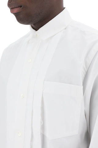 Layered Poplin Effect Shirt With