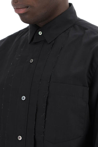 Layered Poplin Effect Shirt With