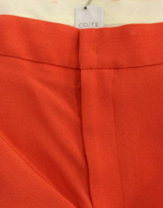 Chic Orange Boyfriend Pants - Italian Crafted