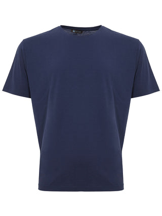 Blue Ink T-Shirt in Silk Blend
