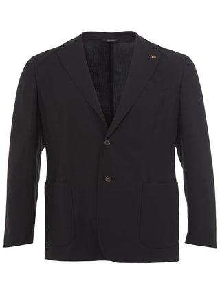 Elegant Black Cashmere Jacket