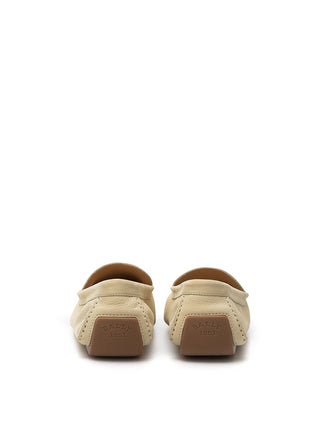 Elegant Beige Suede Loafers – Perfect For Any Occasion