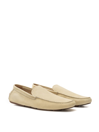 Elegant Beige Suede Loafers – Perfect For Any Occasion