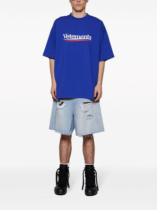 Vetements T-shirts And Polos Blue