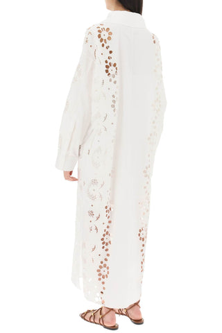 Maxi Dress In Valentino Broderie Infinie Flower