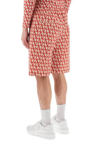 Shorts In Silk Faille With Toile Iconographe Motif