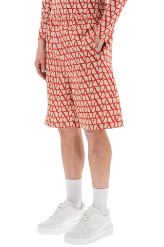 Shorts In Silk Faille With Toile Iconographe Motif