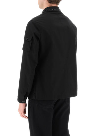 Black Untitled Studs Workwear Jacket