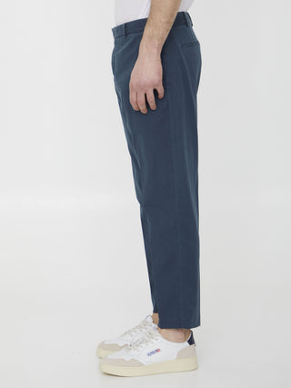 Blue Cotton Trousers