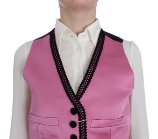 Silk-cotton Blend Torero Inspired Vest