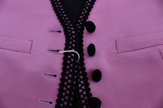 Silk-cotton Blend Torero Inspired Vest