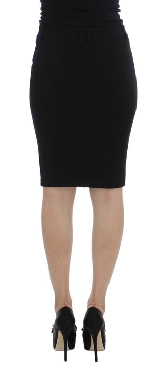 Elegant Black Pencil Skirt For Chic Look