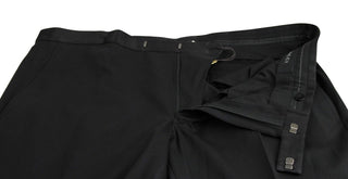 Men's Skinny Black Wool Evening Dress Pant