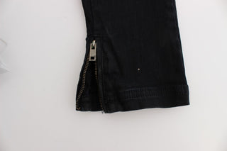 Sleek Black Slim Fit Designer Jeans