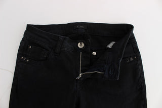 Sleek Black Slim Fit Designer Jeans