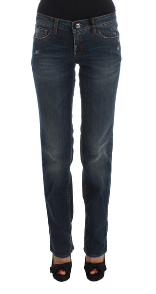 Chic Blue Regular Fit Designer Jeans