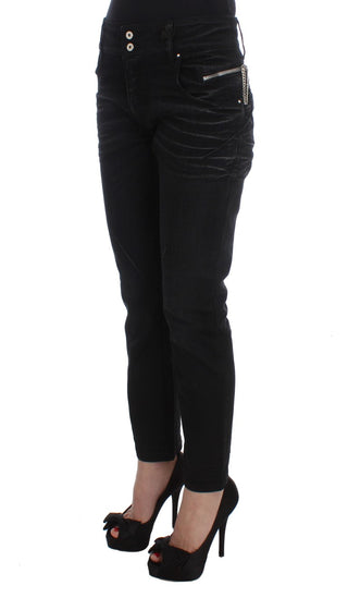 Elegant Black Slouchy Fit Jeans For Trendsetters