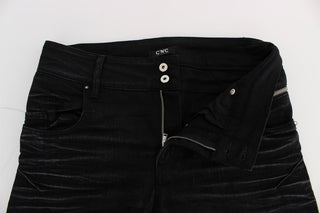 Elegant Black Slouchy Fit Jeans For Trendsetters