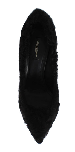 Elegant Pumps In Luxe Xiangao Fur Leather