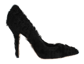 Elegant Pumps In Luxe Xiangao Fur Leather