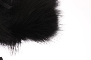 Black Fox Fur Chic Shoulder Wrap