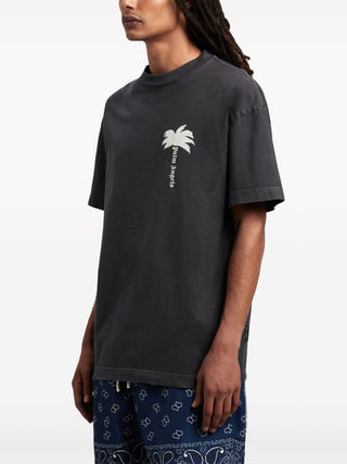 Palm Angels T-shirts And Polos Grey