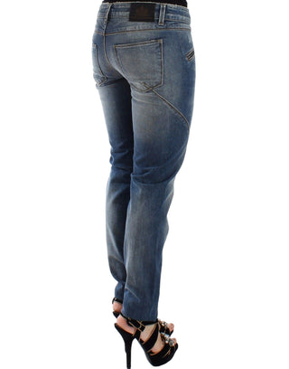 Chic Slim-fit Blue Denim Jeans