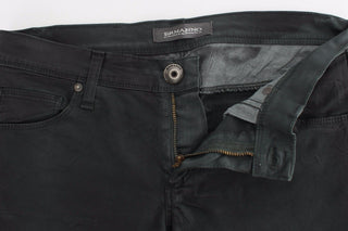 Elegant Dark Green Slim Fit Jeans