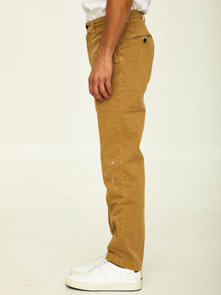 Camel Cotton Trousers