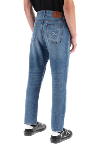 Tapered Jeans With Medium Wash