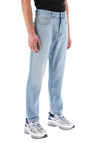 Tapered Jeans With Medium Wash