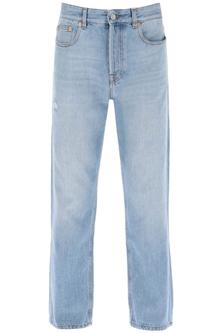 Tapered Jeans With Medium Wash