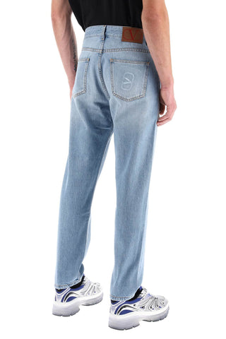 Tapered Jeans With Medium Wash