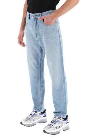 Tapered Jeans With Medium Wash