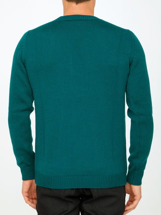 Green Merino Wool Sweater