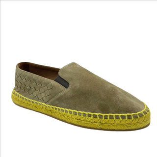 Men's Tan Suede Woven Slip On Shoe