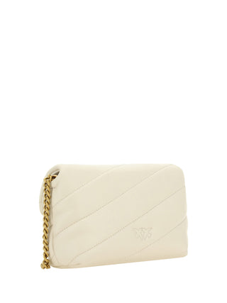Elegant White Quilted Leather Shoulder Bag