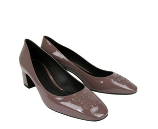 Bottega Veneta Women's Mauve Patent Leather Heel