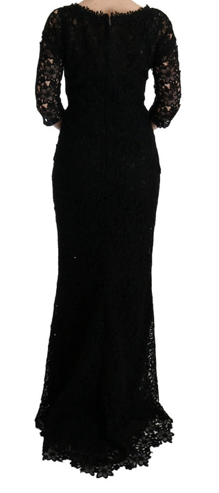 Elegant Black Sheath Dress With Silk Lining