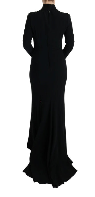 Elegant Full Length Sheath Gown In Black